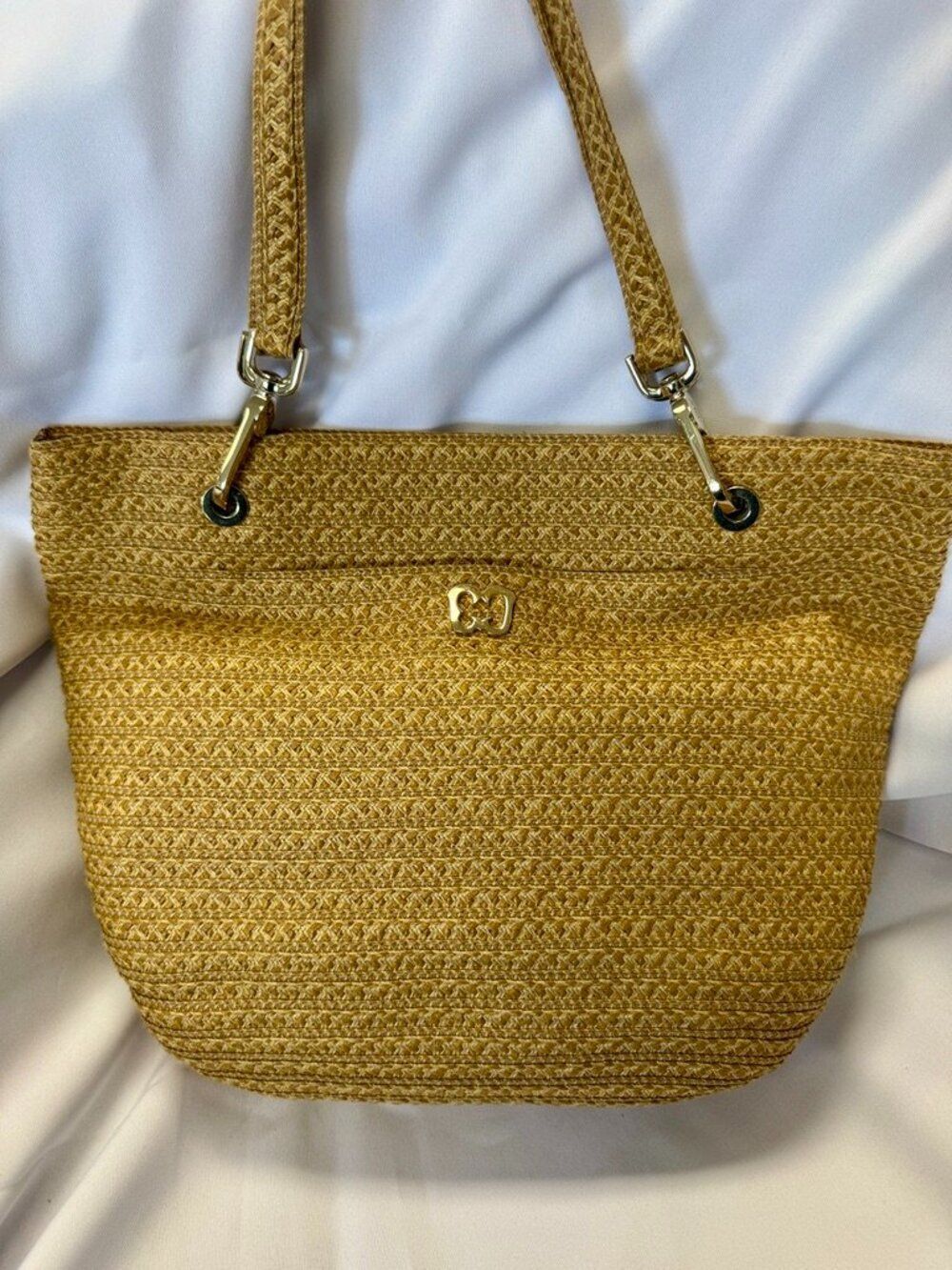Eric Javits Woven Straw Shoulder Bag